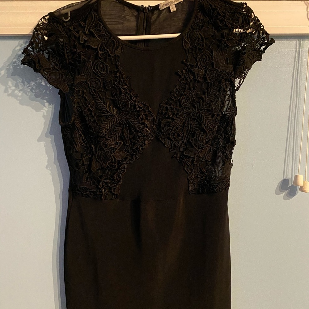 Mini black dress